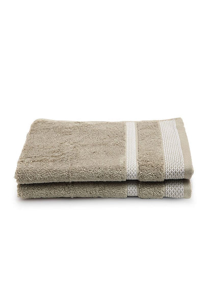HOME 360 Blooms Softer 100% Cotton Hand Towels 40X60 CM | Set of 2 | Washed Ultra Absorbency | Dries Quicker | Perfect for everyday use