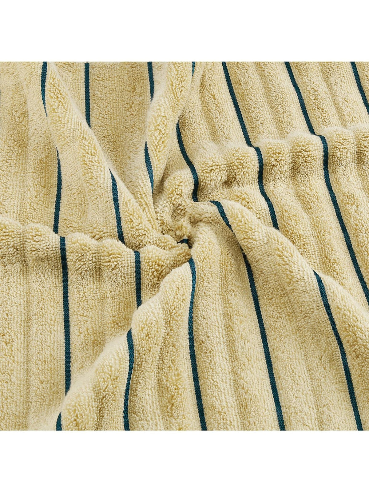 HOME 360 High Loft Ribbed 100% Cotton Hand Towels 40X60 CM | Set of 2 | Texture High Absorbency | Dries Quicker | Perfect for everyday use